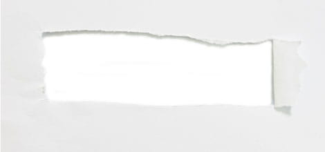 Paper tear on a white background